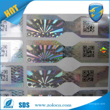 ZO LO factory hot selling scratch off sticker, hologram sticker